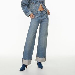 Denim Forum The '90s Hi-Rise Loose Cuff Jean
